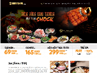 Chia sẻ mẫu giao diện website nhà hàng BBQ đẹp, sang trọng