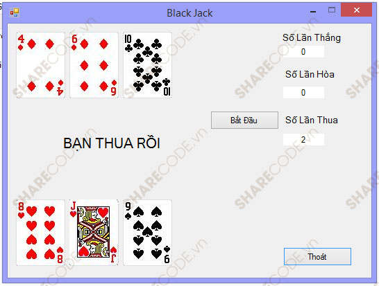 Code game đánh bài Xi Dách,game (Black jack) C#,code đánh bài,game black jack,game chơi tú,game đánh bài