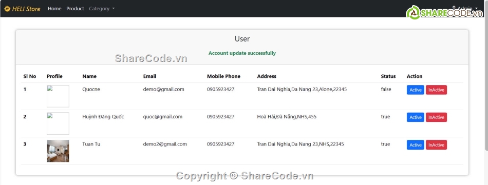 Web bán hàng,code java,Java Springboot,sharecode,code web