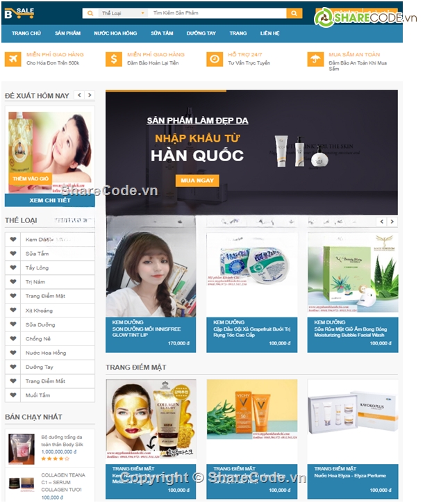 Đồ án JSP,Đồ án,bán mỹ phẩm,bán hàng mỹ phẩm