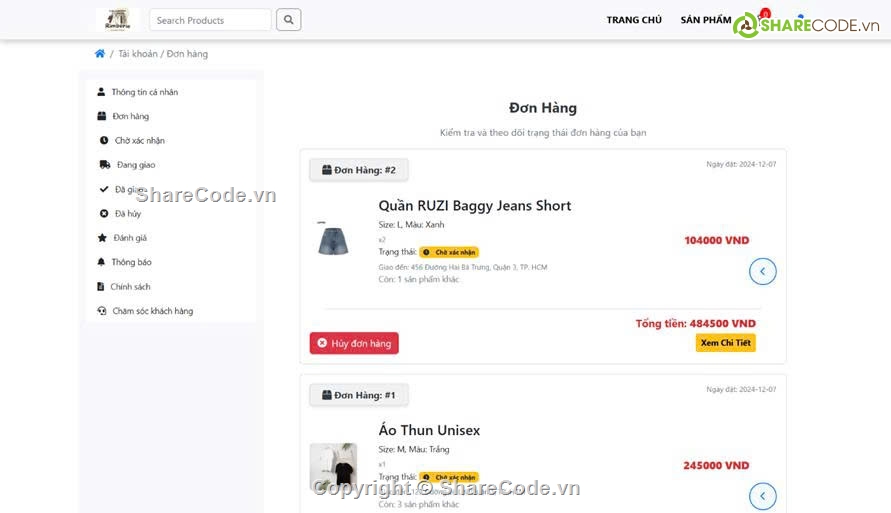 Web bán hàng,bán quần áo,bán hàng quần áo,cửa hàng quần áo,Đồ án,bán hàng