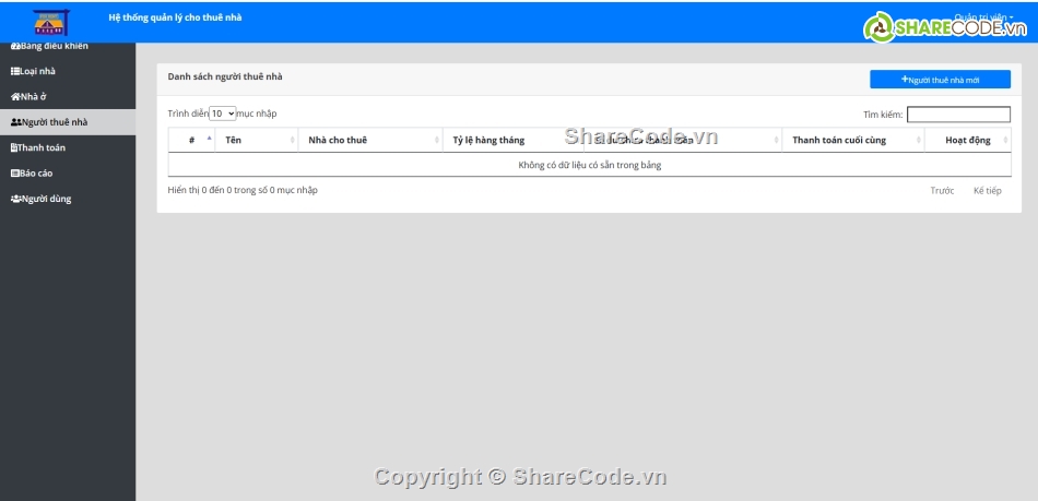 hệ thống,web cho thuê nhà,hệ thống quản lý cho thuê nhà
