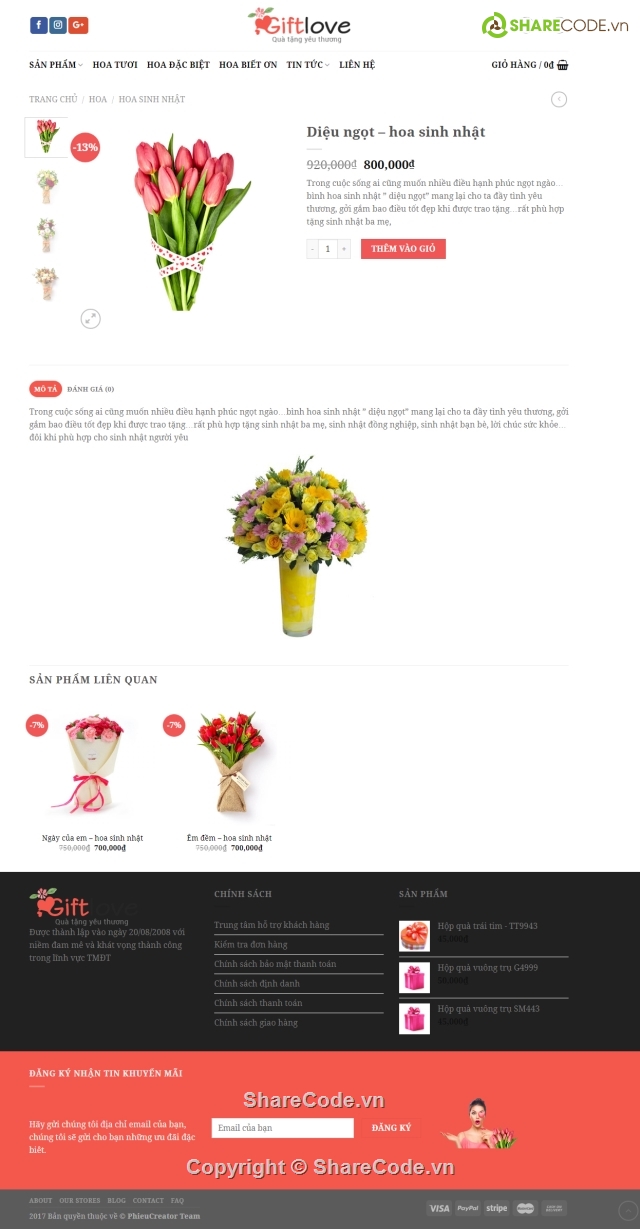 bán hoa,web bán hàng bằng wordpress,web ban hoa,web quà tặng lưu niệm,code wordpress bán hoa