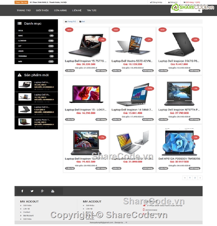 web,website,website bán máy tính