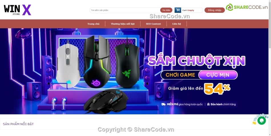 website bán máy tính,web bán phụ kiện,web