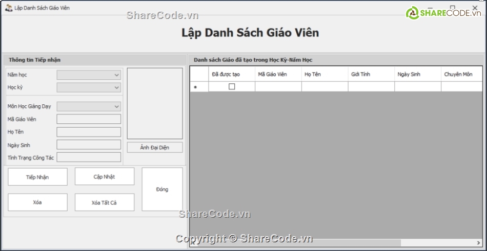 quản lý,Phần mềm quản lý học sinh,giao diện quản lý