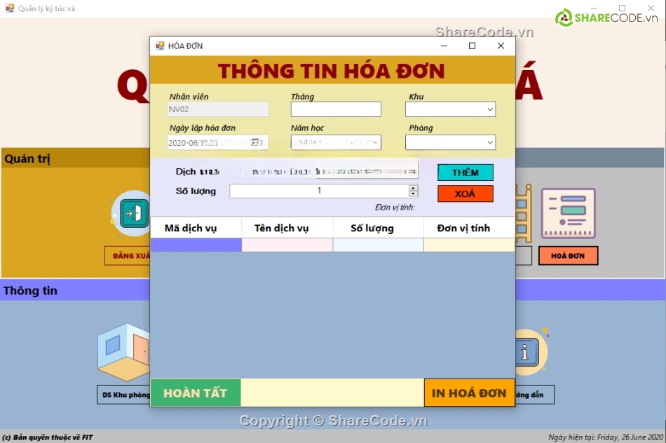 đầy đủ chức năng,quản lý ký túc xá,quản lý ký túc,Phần mềm quản lý ký túc xá