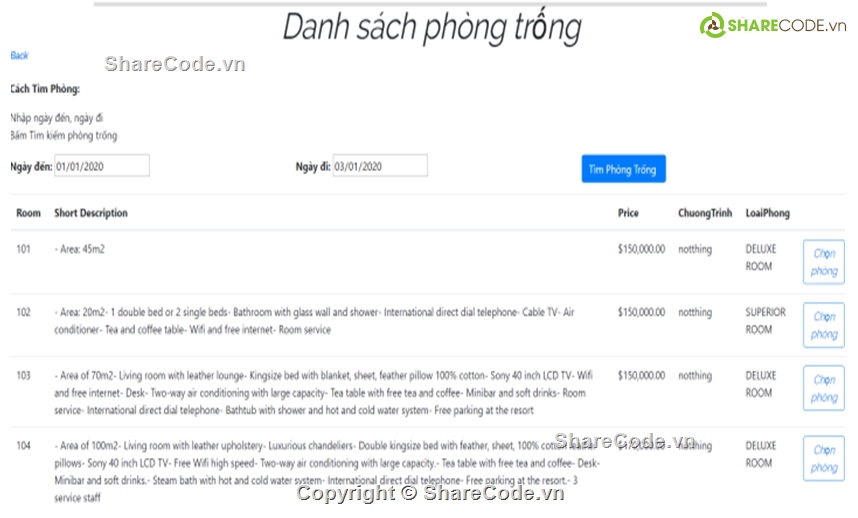 đặt phòng khách sạn,full báo cáo,quản lý đặt phòng khách sạn,quản lý phòng khách sạn