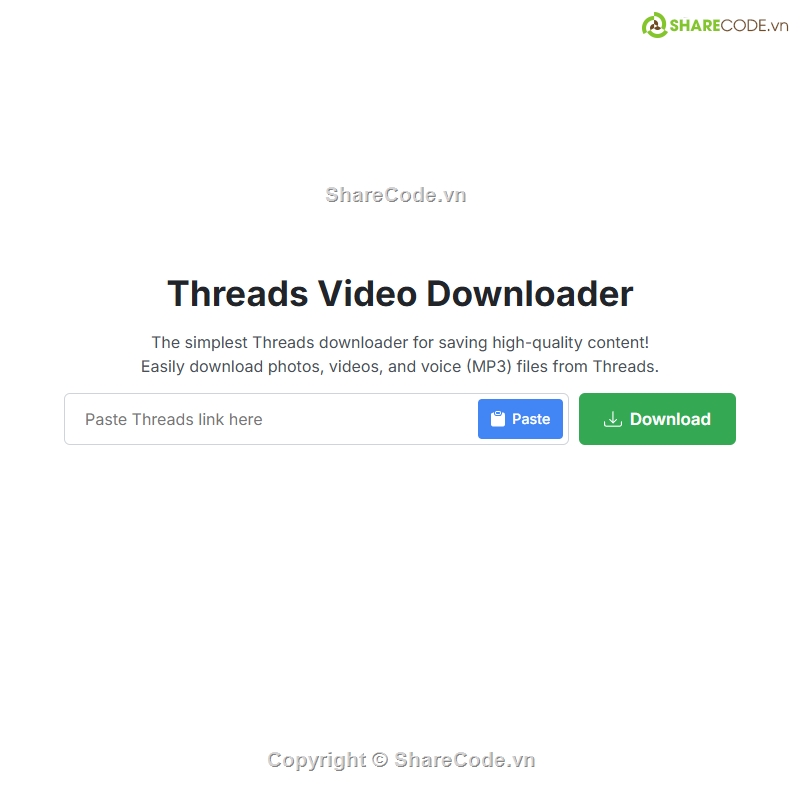Share code threads video downloader,threads video downloader plugin wordpress,plugin threads video downloader,vietbase