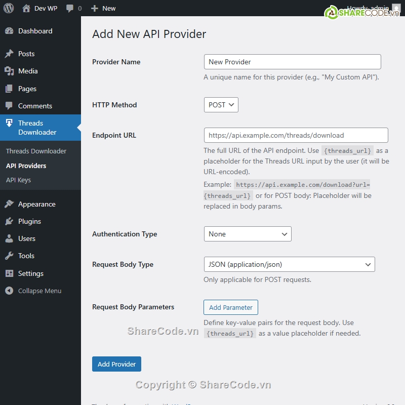 Share code threads video downloader,threads video downloader plugin wordpress,plugin threads video downloader,vietbase
