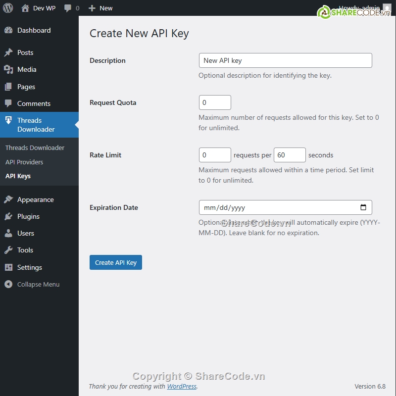 Share code threads video downloader,threads video downloader plugin wordpress,plugin threads video downloader,vietbase