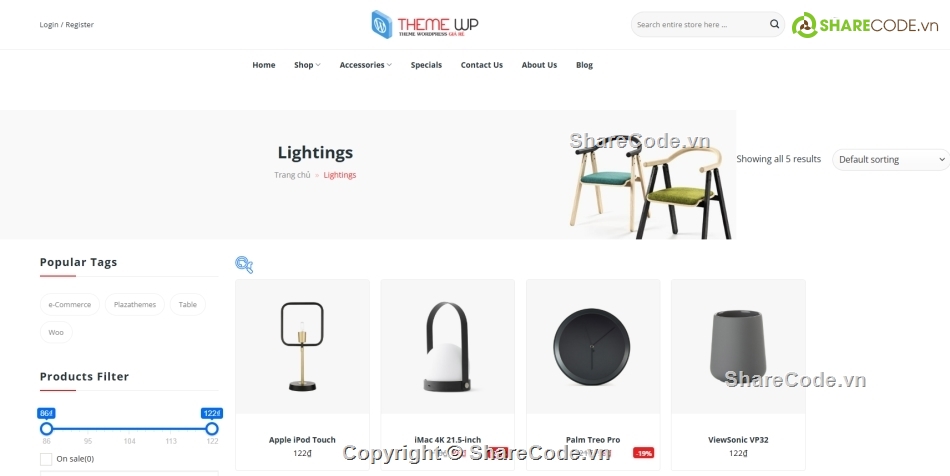 nội thất,theme,wordpress,chuẩn seo,nội thất đẹp,bán hàng