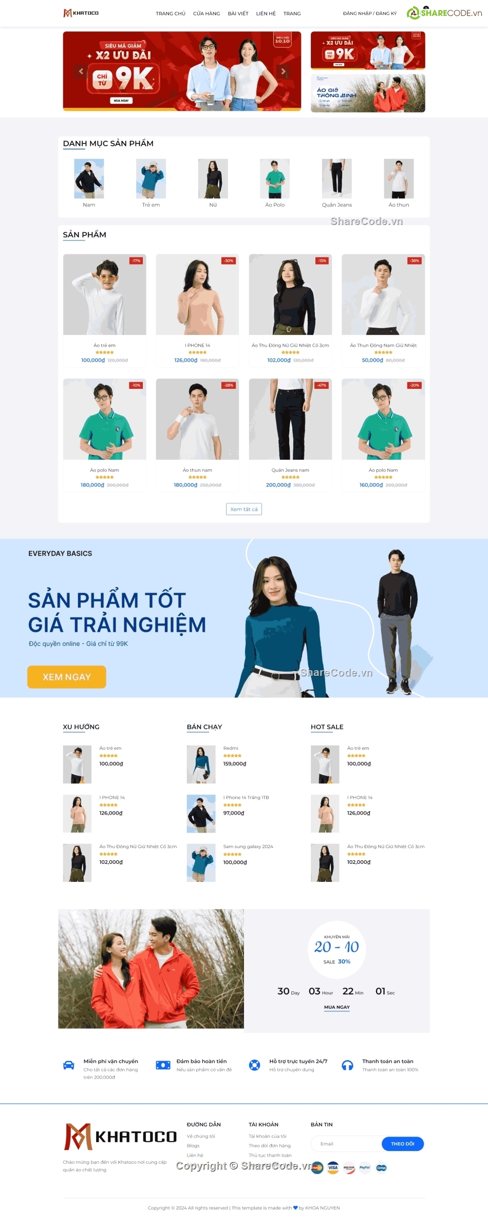 web bán quần áo,code bán áo quần,share code quần áo,Source website quần áo,đồ án quần áo,php mysql