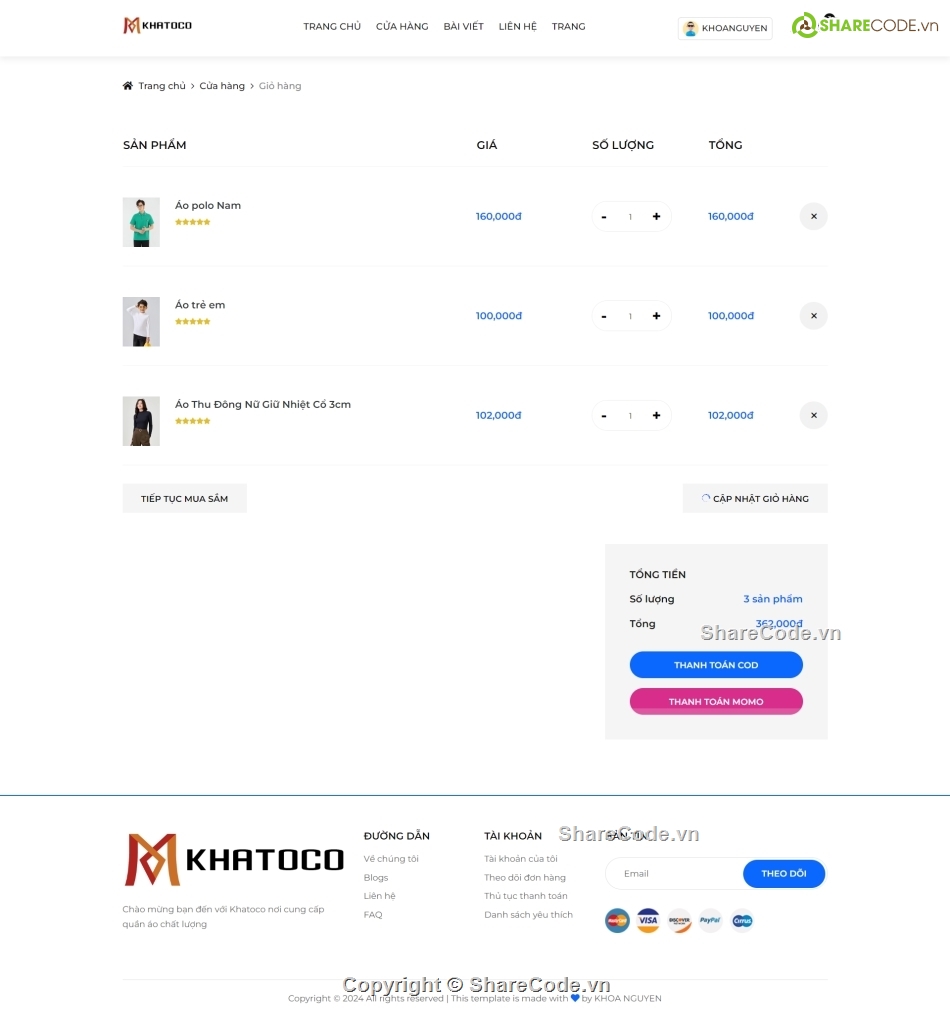 web bán quần áo,code bán áo quần,share code quần áo,Source website quần áo,đồ án quần áo,php mysql