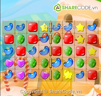 candy crush,Code game unity,source unity,candy match 3