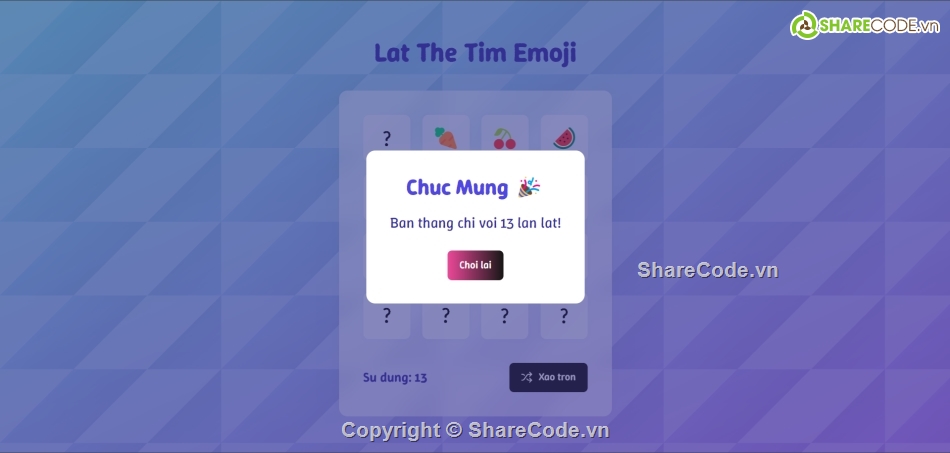 trò chơi,game,game web,Luyện trí nhớ,game trí nhớ