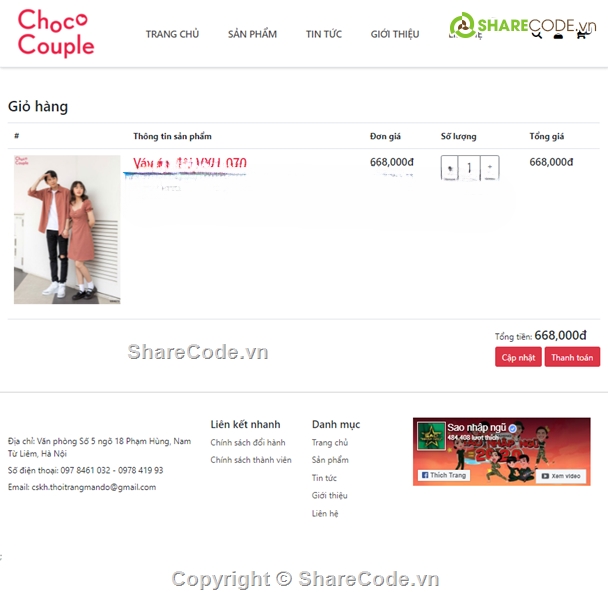 web bán quần áo,full báo cáo,bán quần áo