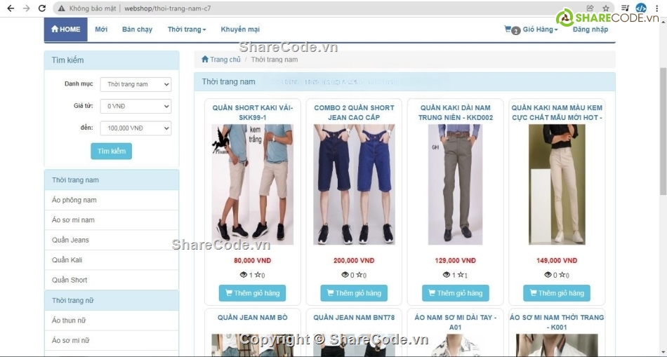 Code web bán hàng,web php,web bán quần áo,web bán hàng php