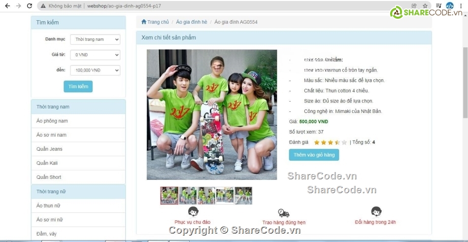 Code web bán hàng,web php,web bán quần áo,web bán hàng php