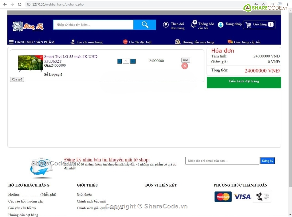 web php,đầy đủ chức năng,web bán hàng php