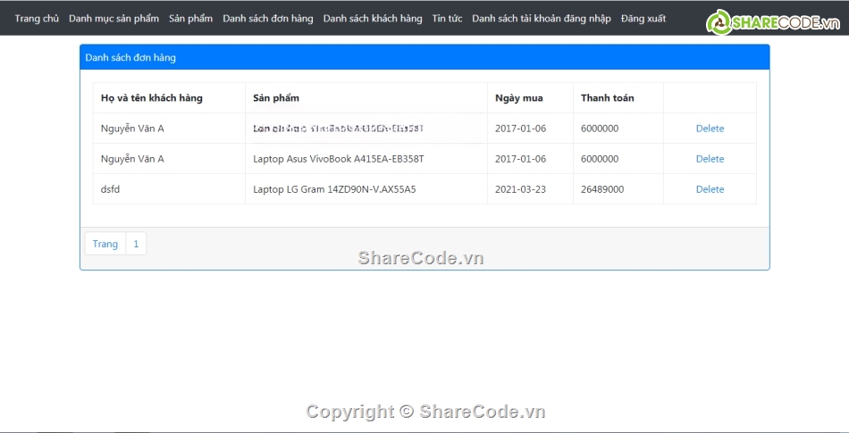 php thuần,web php,đầy đủ chức năng,website bán máy tính