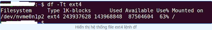 Lệnh df trong Linux với 11 ví dụ thực tế dành cho bạn Linux, ví dụ linux, df trong linux