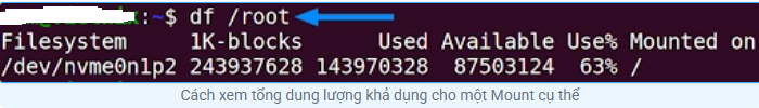 Lệnh df trong Linux với 11 ví dụ thực tế dành cho bạn Linux, ví dụ linux, df trong linux