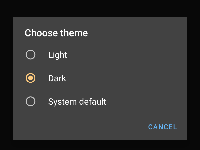 Android Dark Theme đơn giản