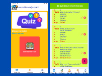 (ANDROID JAVA + SQLITE ) App thi trắc nghiệm Quizz Android có đầy đủ chức năng tính điểm số check đáp án đúng