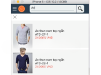 App mobile shop online Javascript với react naive
