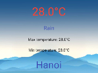App thời tiết Andorid Java