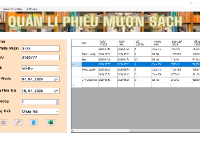 BÀI TẬP LỚN : HỆ THỐNG QUẢN LÍ THƯ VIỆN BẰNG WINFORM C# và SQLSERVER có đầy đủ chức năng quản trị: Thêm,Sửa,Xóa, xuất Excel phiếu in dữ liệu.Code theo hình thức tuần tự nên dễ hiểu, dễ sửa code