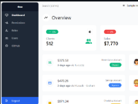 Bảng điều khiển quản trị Laravel Vue