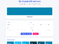 PHP và MySQL,ứng dụng chuyển đổi màu,tìm mã màu