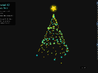 Cây thông Noel 3D tương tác sử dụng và JavaScript