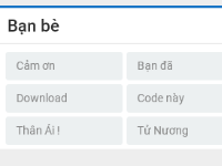 Code List Bạn Bè blogger - Siêu đẹp