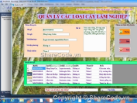 Code Quản lý các loại gỗ trong Lâm nghiệp bằng VBA+ CSDL SQL Sever 2008 có báo cáo.