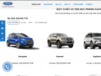 Code website ô tô FordVn chuẩn cho đại lý và tư vấn bán hàng