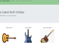 Cửa hàng Guitar trực tuyến bằng PHP, CSS, JavaScript và MYSQL