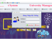 Đồ án phần mềm University Management System ( USM ) Quản Lý Điểm + Báo Cáo
