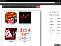 Đồ án web game php mini quay số tìm hình