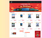 Đồ án website bán laptop bằng PHP & MYSQL đầy đủ chức năng quản trị và người dùng: giỏ hàng, đặt hàng, thanh toán, thêm, sửa, xóa sản phẩm