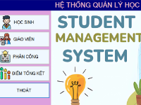 Đồ án Winform C# phần mềm Quản lý học sinh + Báo cáo