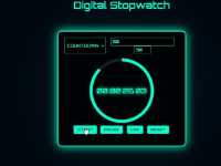 Đồng hồ bấm giờ kỹ thuật số sử dụng javascript