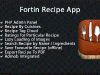 Fortin Recipes App with PHP Admin Panel