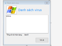 Full code phần mềm Antivirus bằng C# + Full Báo cáo + Slide