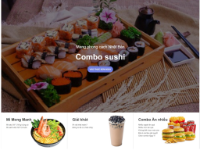Full Source Website thương mại điện tử kinh doanh ẩm thực + Tài liệu báo cáo + Poster báo cáo