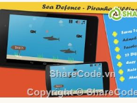 Game Biển Quốc phòng - Một Piranha giết chết Android Game