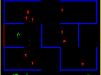 Game nhái Atari Berzerk sử dụng Pygame