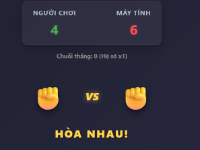 Game oẳn tù tì với máy giao diện đẹp
